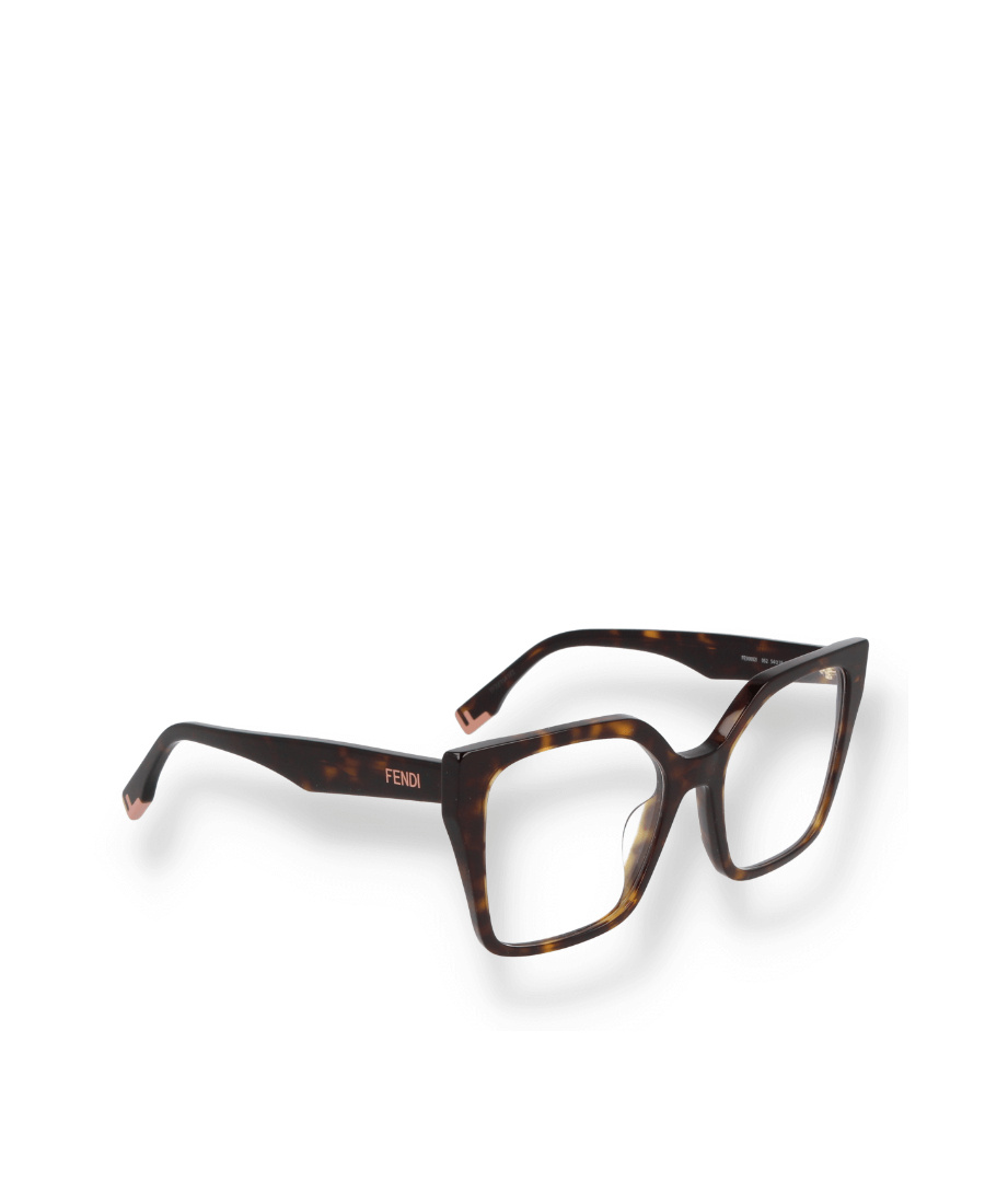 Fendi Logo-lettering Cat-eye Frame Glasses In Black