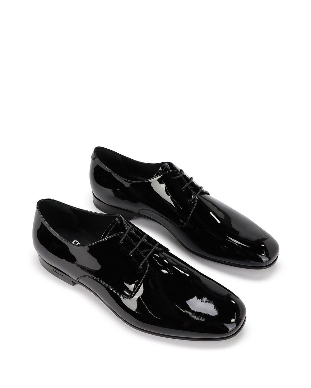 Ferragamo Aiden Series Lace-up Business Casual Shoes In Black