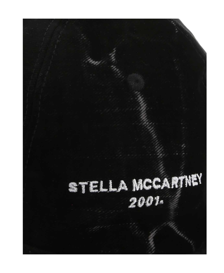 Stella Mccartney Logo Embroidered Baseball Cap In Black