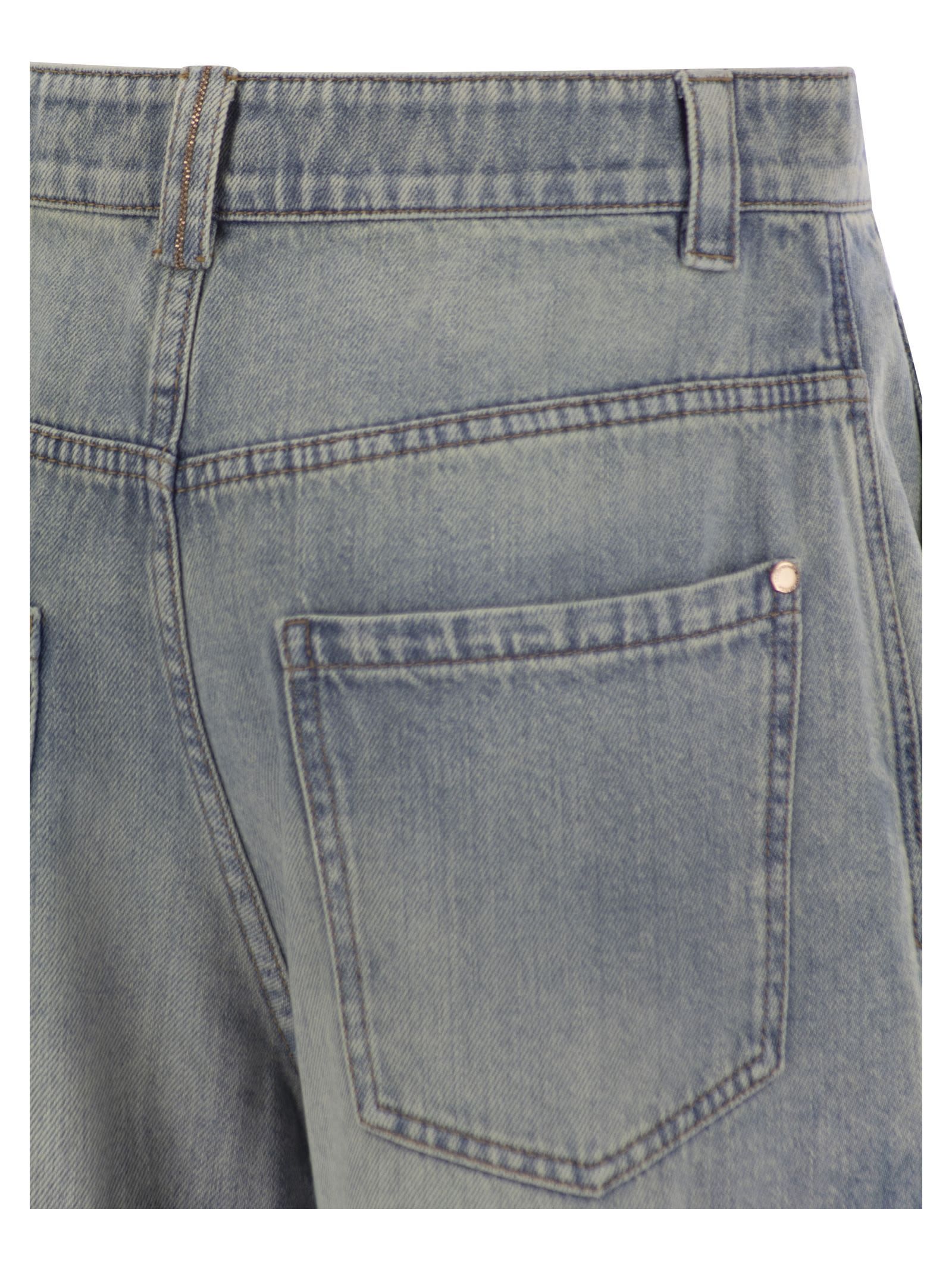 Brunello Cucinelli Belt-loop Jeans In Gray