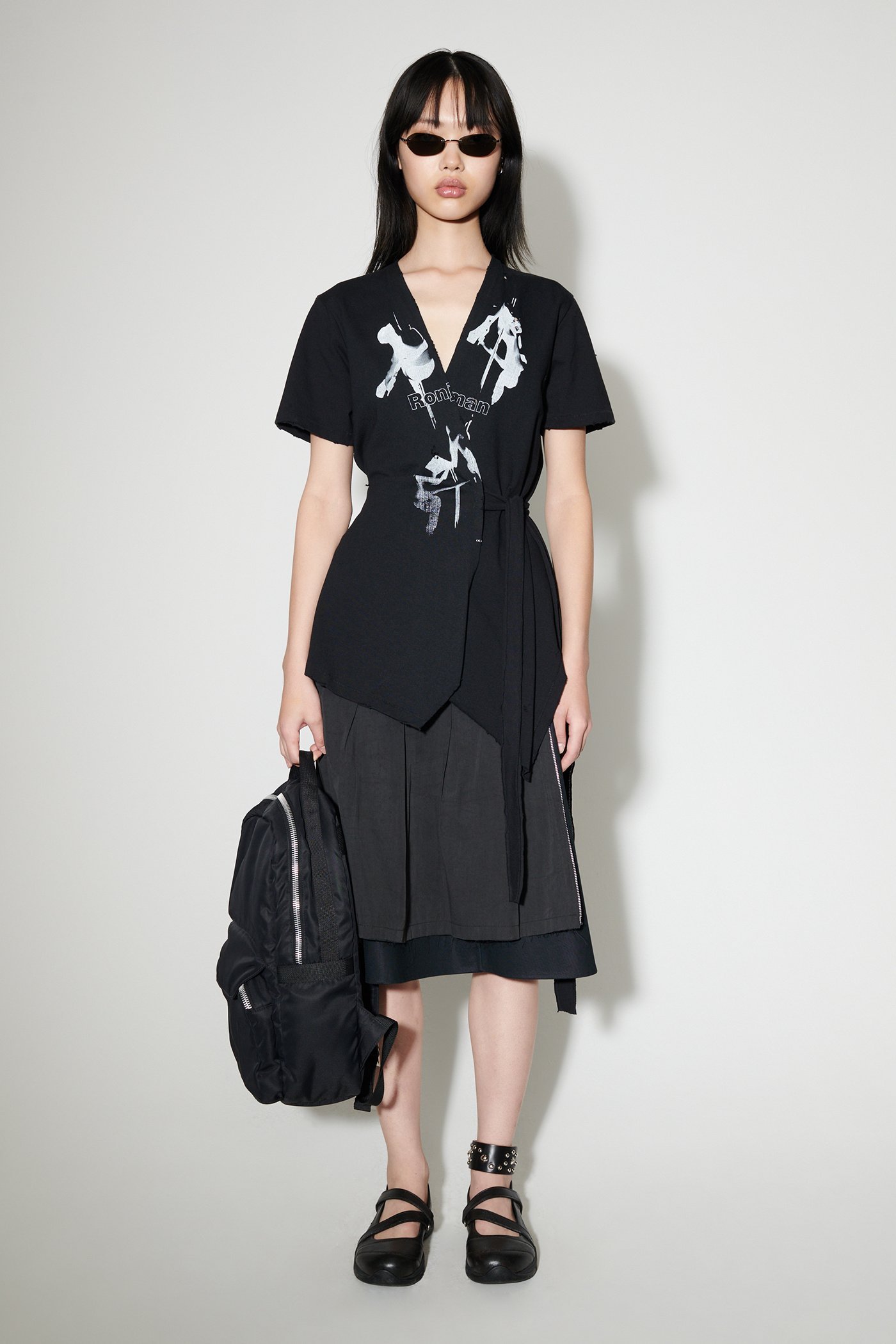 Our Legacy Black Wrap T-shirt In Black