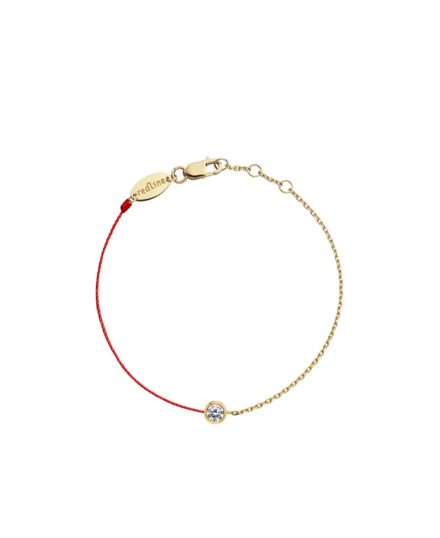 Redline Round Drill Half-rope Bracelet In Yellow
