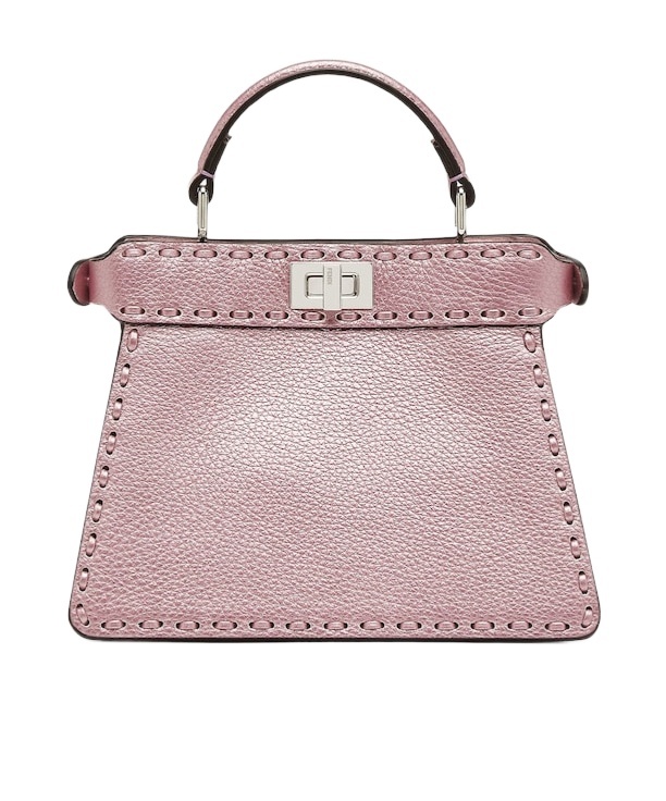 Fendi Peekaboo Iseeu Small Shoulder Bag In Nude