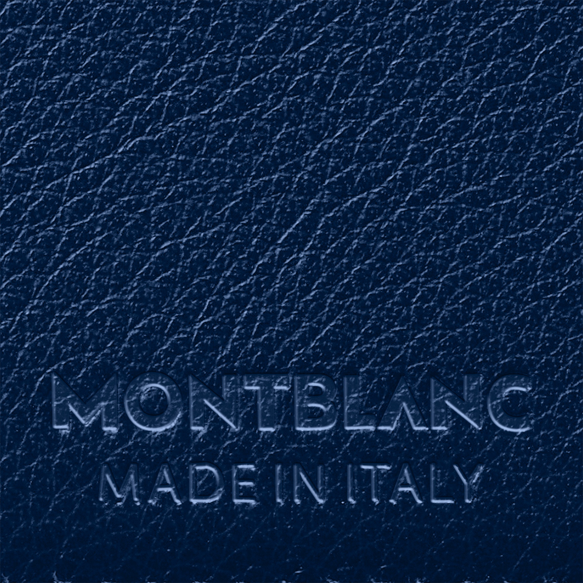 Montblanc Bi-fold Leather Wallet In Blue