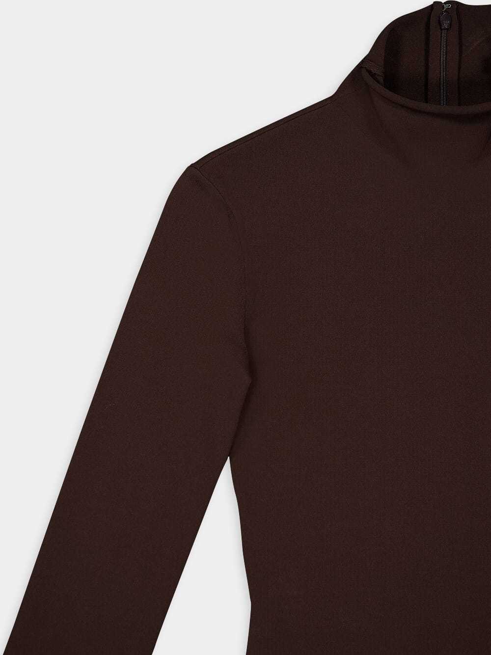 Ferragamo Jersey Turtleneck In Black