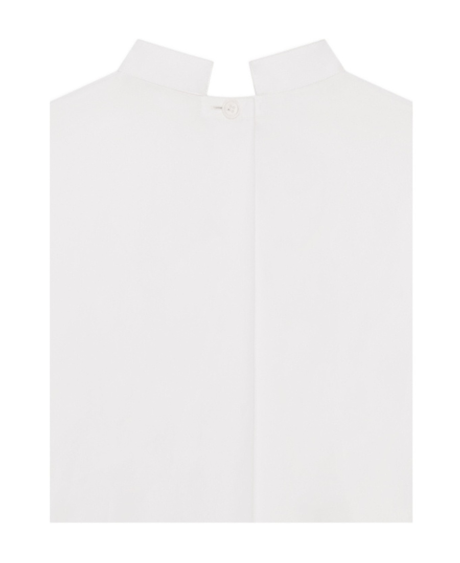 Givenchy Stand-up Collar Shirt Minidress In White