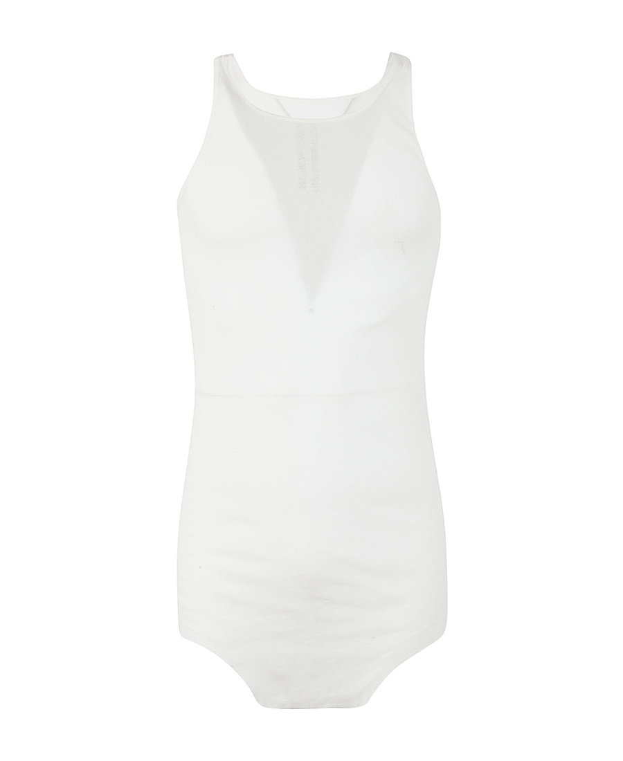 Rick Owens Longline Cotton Tank Top In White