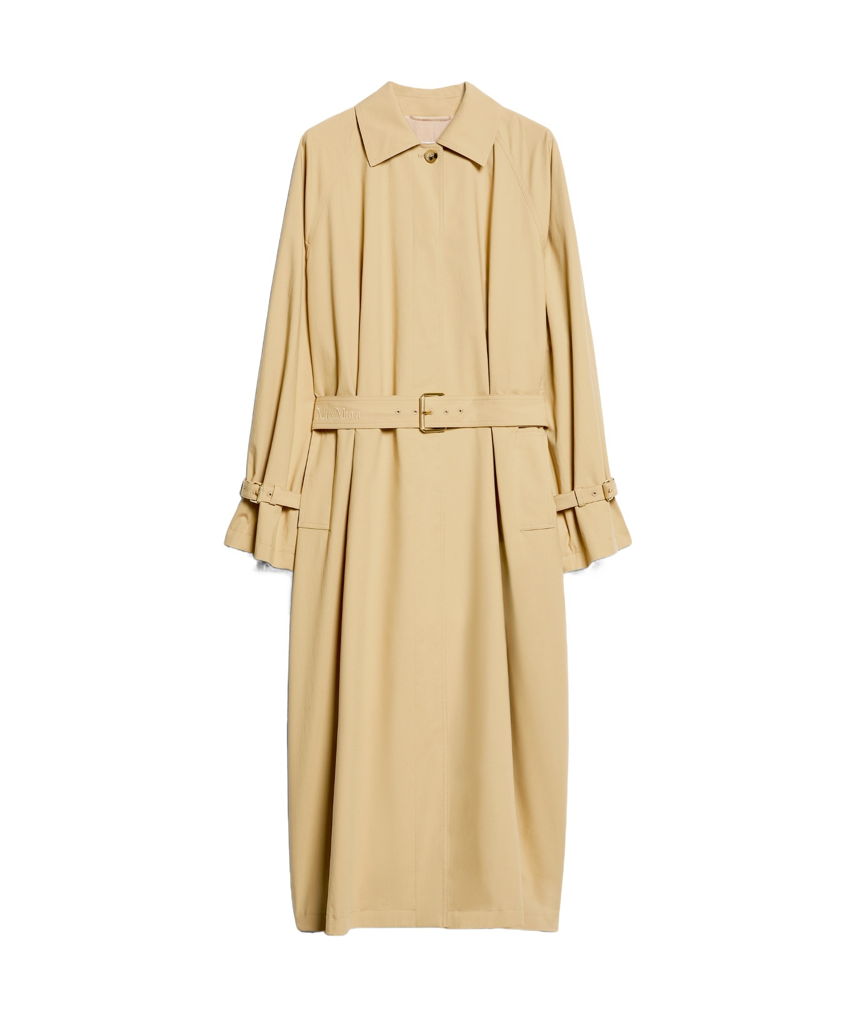 Max Mara Long-sleeved Windbreaker In Nude