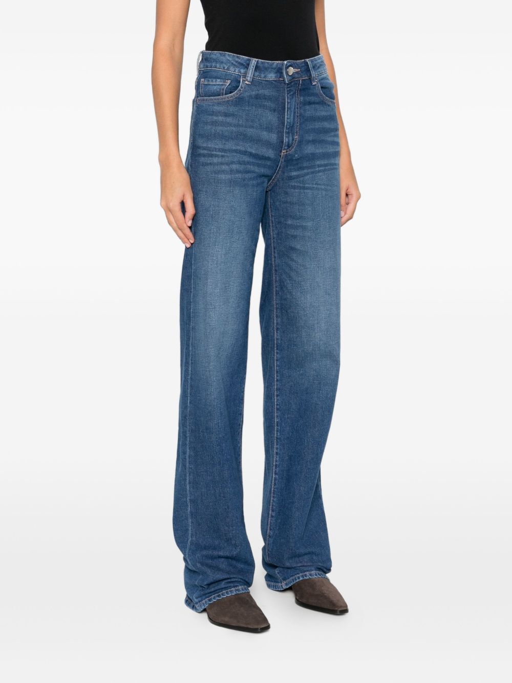 Icon Denim Straight Leg Jeans In Blue