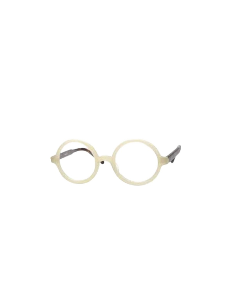 Matsuda Round Frame Plain Mirror In Nude