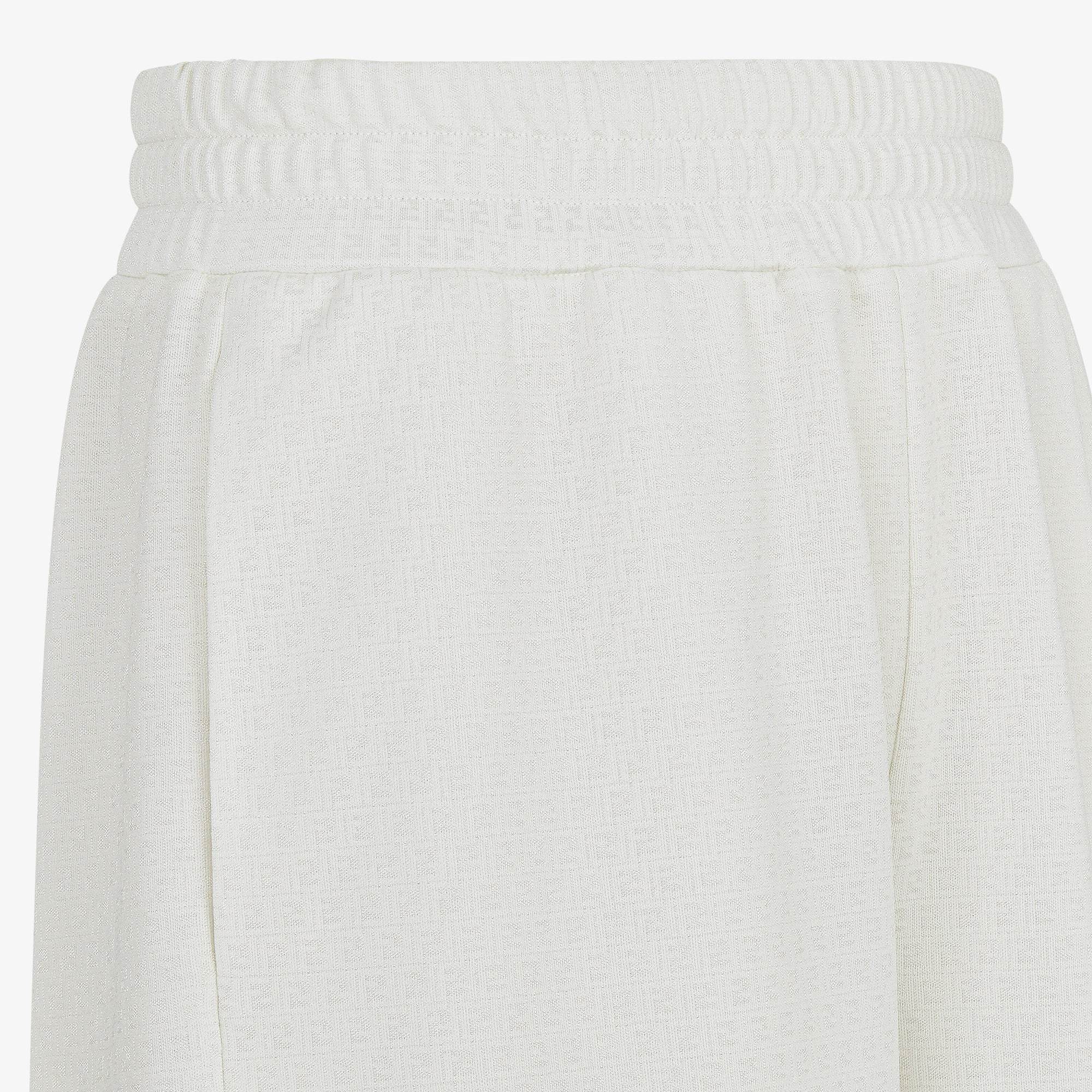 Fendi Ff Jacquard Shorts In White