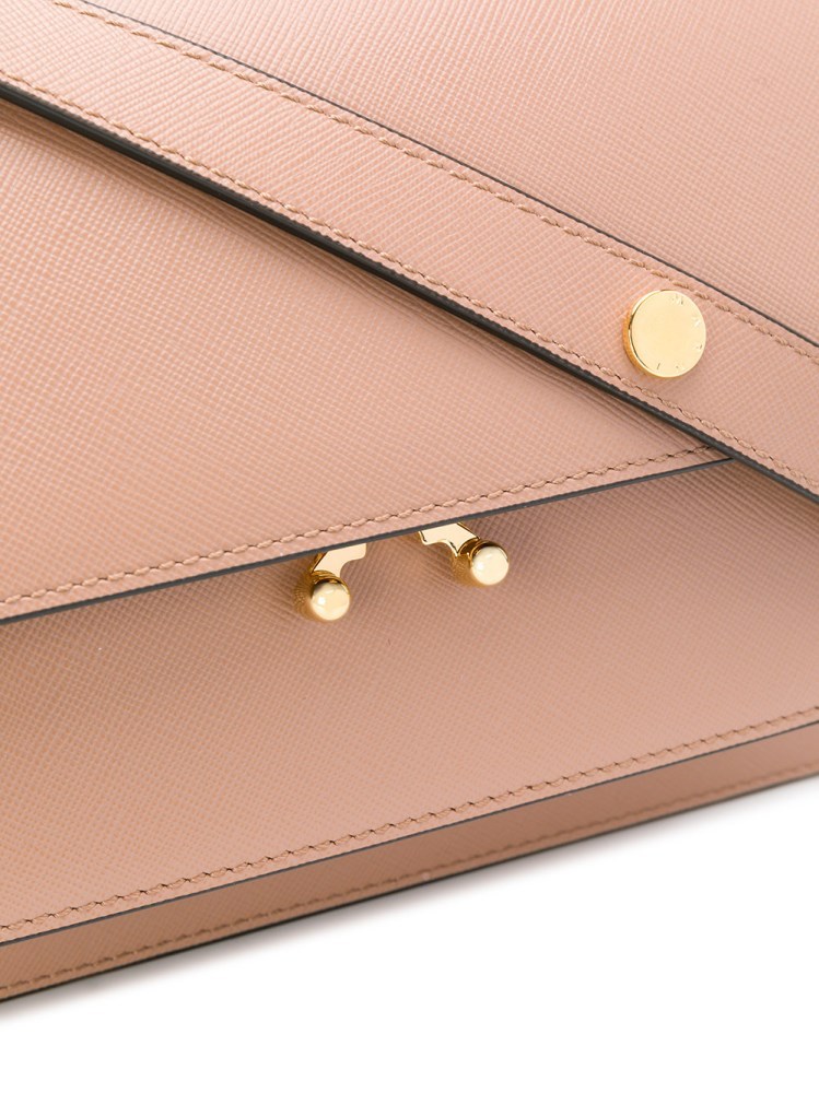 Marni Trunk Shoulder Bag In Nude