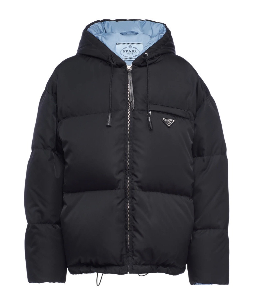 Prada Long-sleeved Cotton Jacket In Black