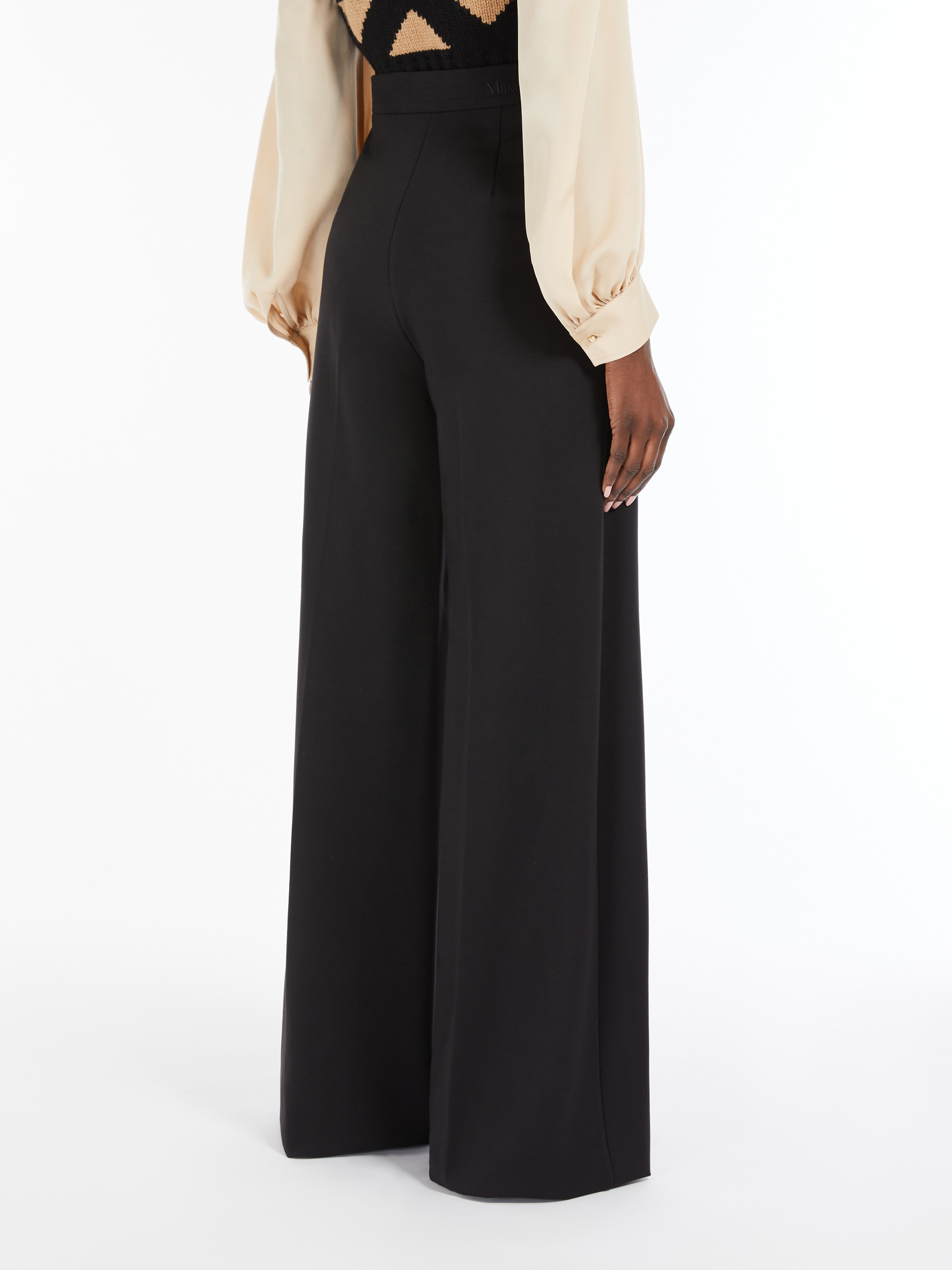 Max Mara High-waisted Casual Pants In Black