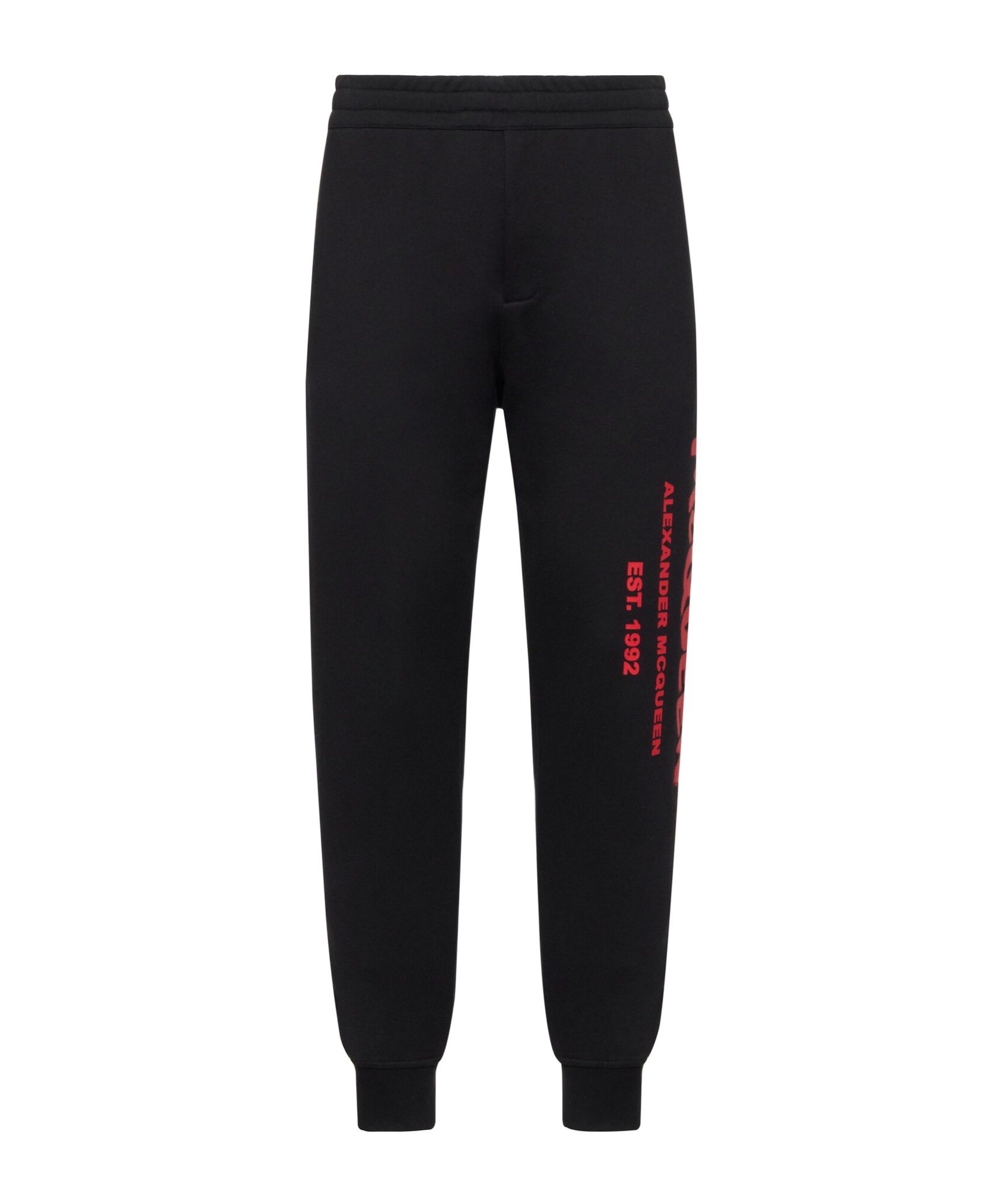 Alexander Mcqueen Black Cotton Joggers In Black