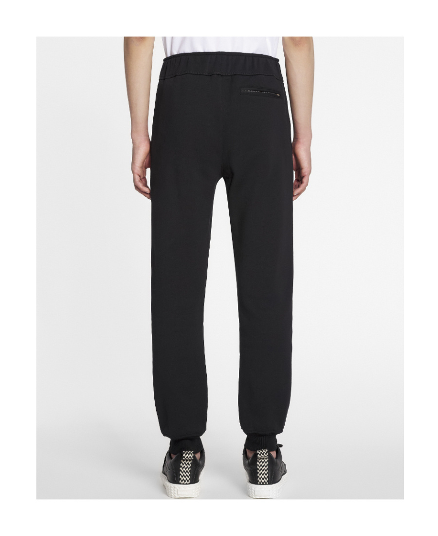 Lanvin Curb Woven Drawstring Track Pants In Black