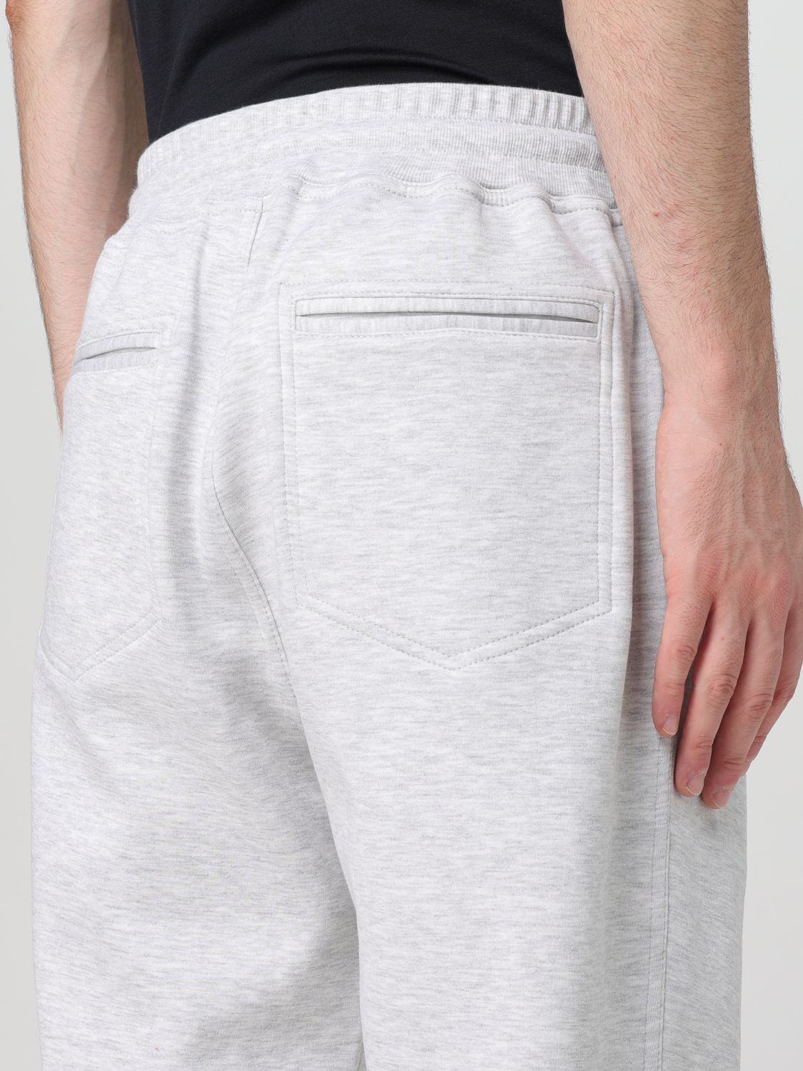 Brunello Cucinelli Drawstring Tapered-leg Joggers In White