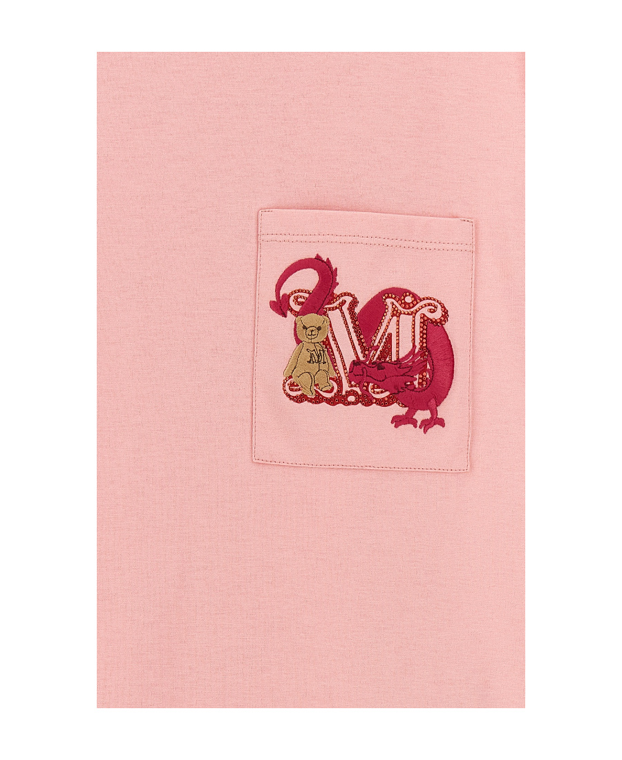 Max Mara Cotton T-shirt In Pink