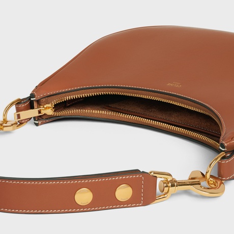 Celine Smooth Calfskin Medium Ava Strap Bag In Brown