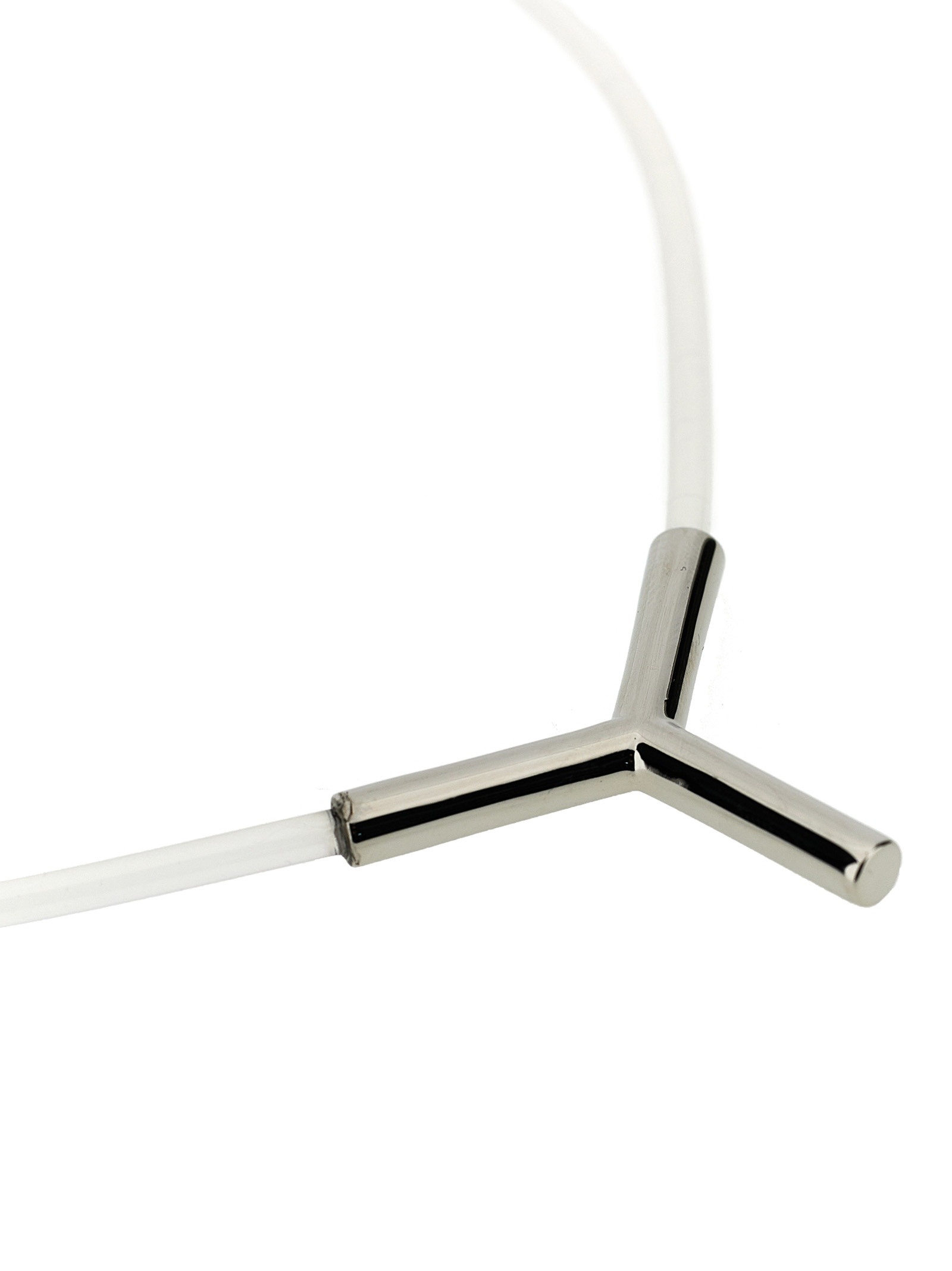 Y/project Y Project Women Transparent Pvc Y Necklace In White