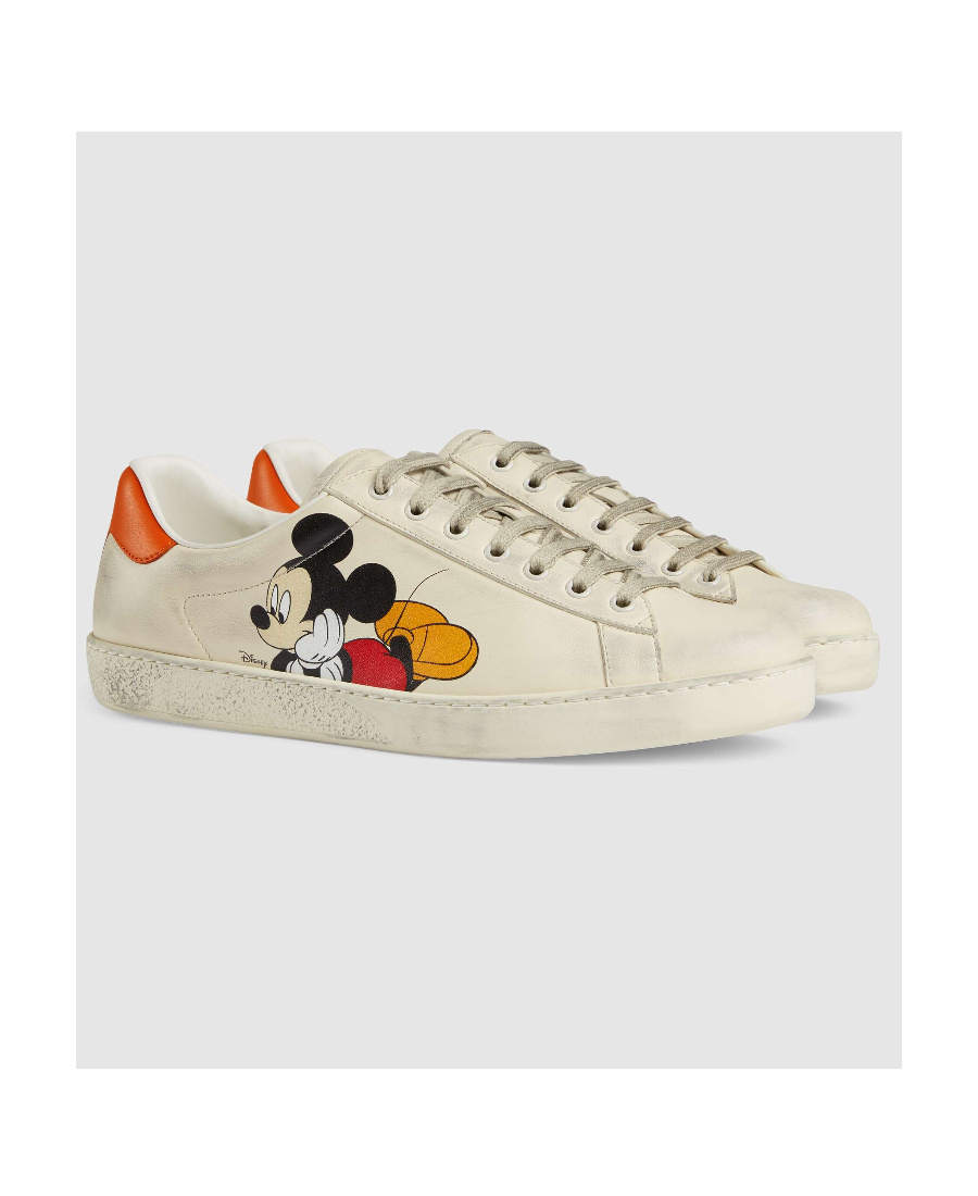 GUCCI X DISNEY MICKEY MOUSE ACE LOW-TOP SNEAKERS