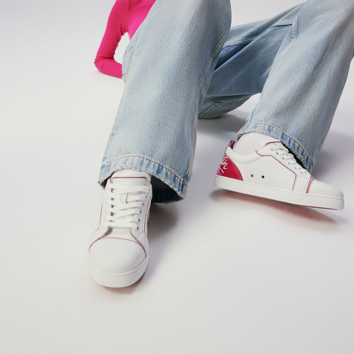 Christian Louboutin Round Toe Low Top Sneakers