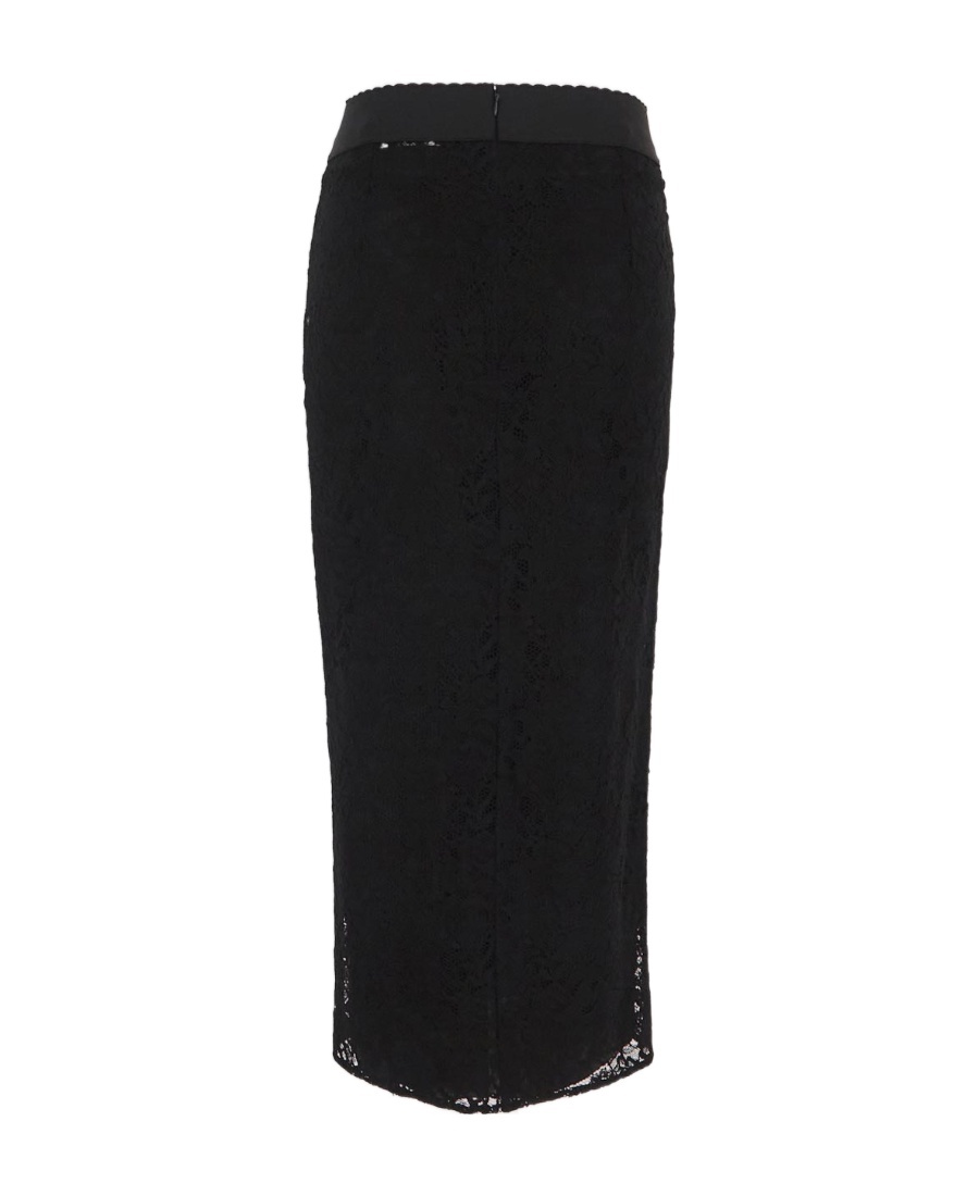 Dolce & Gabbana Synthetic Fibers Skirt In Black