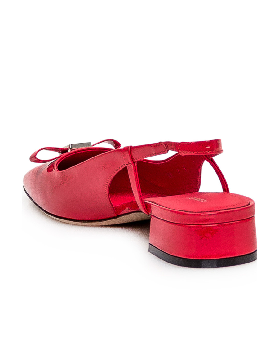 Ferragamo Salvatore Mini Bow Detailed Slingbacks In Red