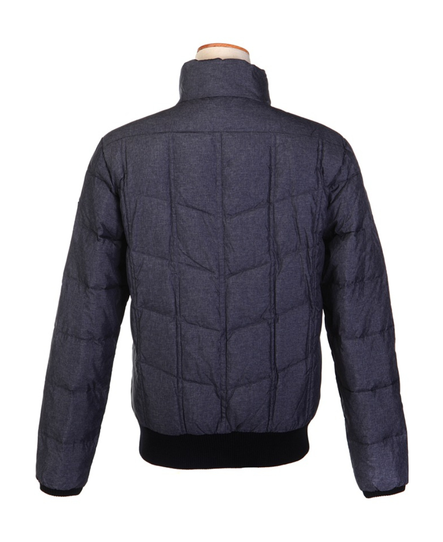 Ea7 Logo Down Jacket In Black