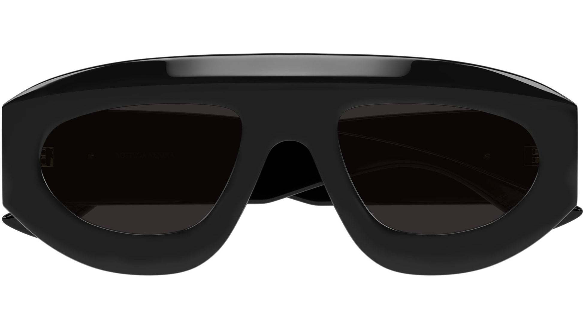 Bottega Veneta Geometric Frame Sunglasses In Black