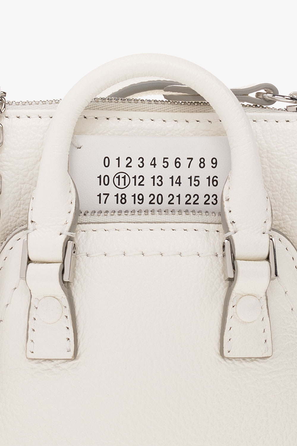 Maison Margiela 5ac Classique Baby Zipped Shoulder Bag In White