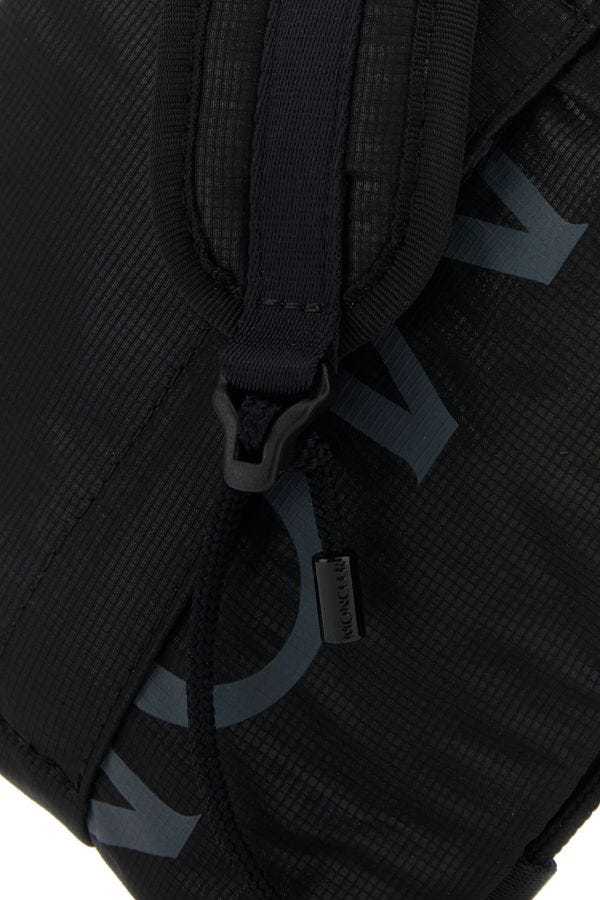 Moncler Logo Cross-body Bag In Black