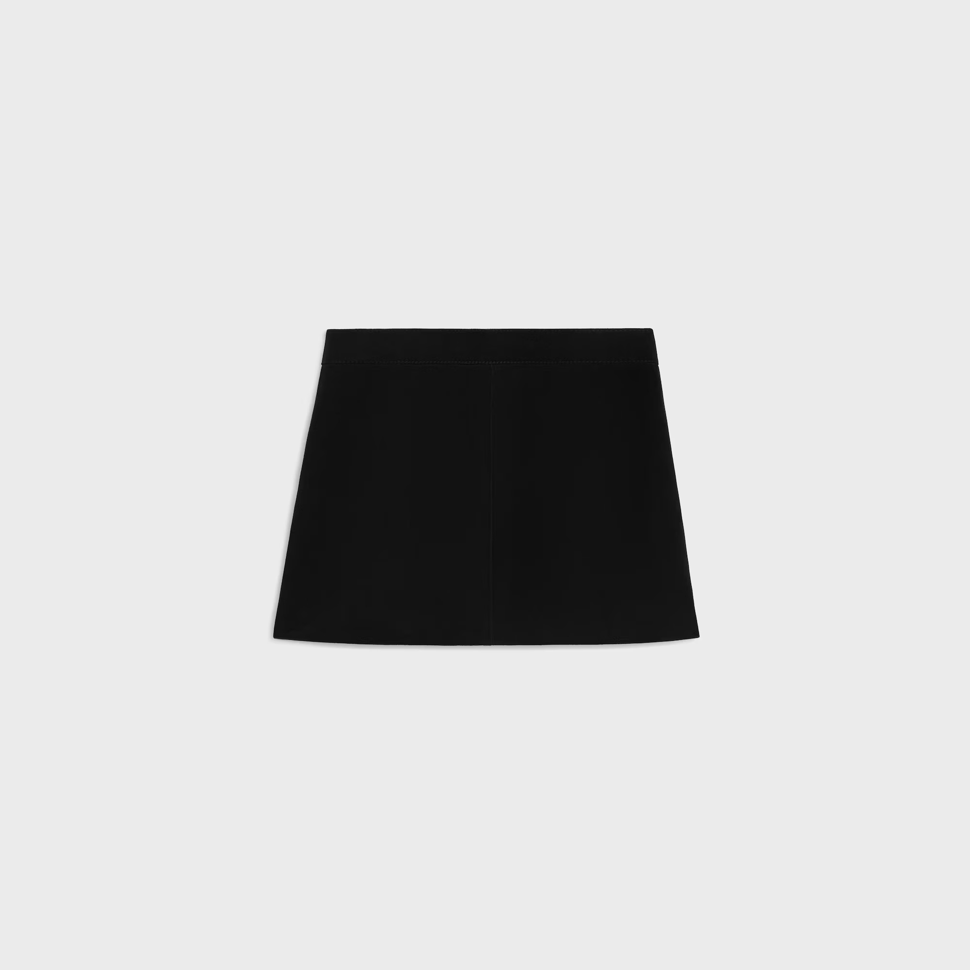 Celine Women Suede Mini Skirt In Black