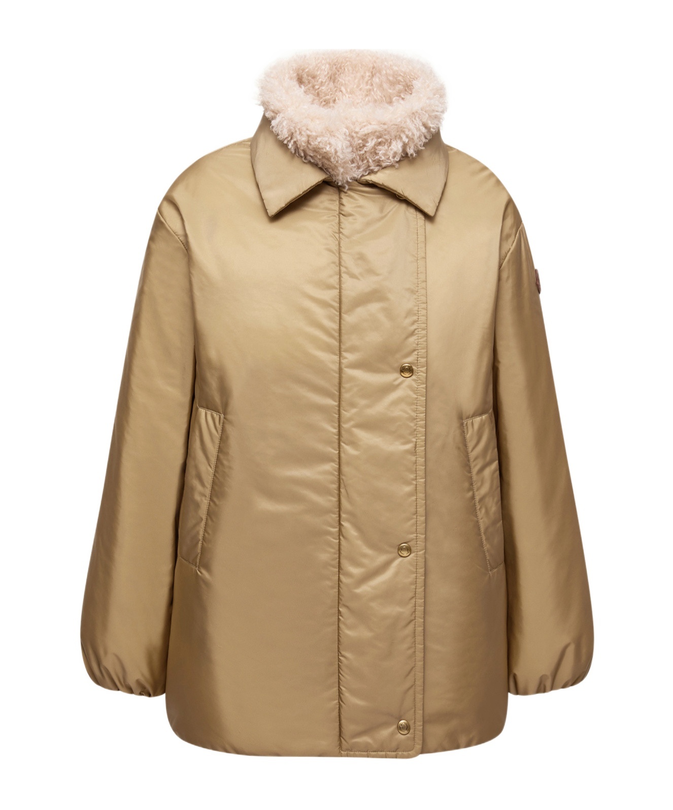 Moncler Voue 3-in-1 Short Down Jacket In Brown