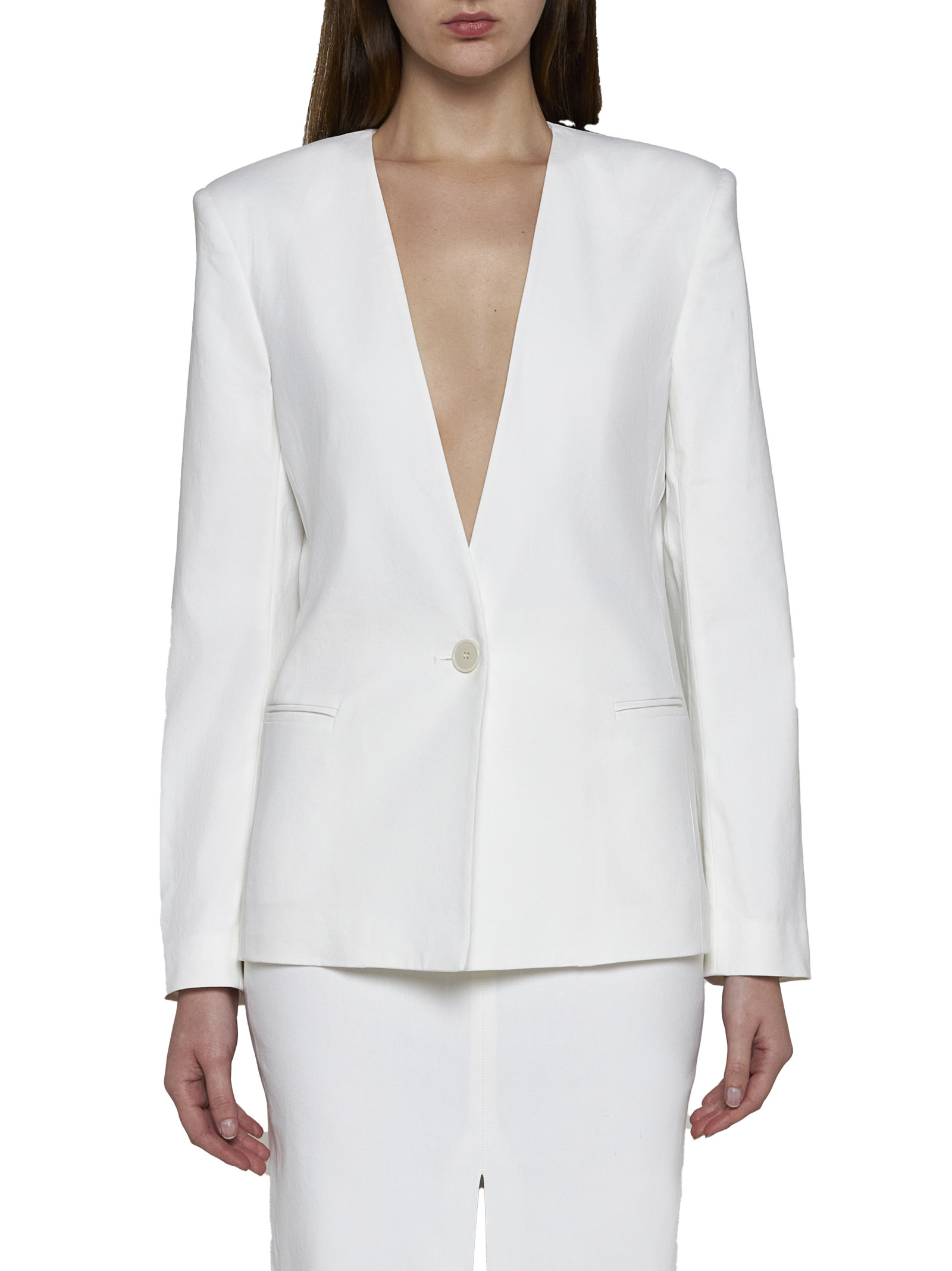 Isabel Marant Manzil Single-breasted Blazer In White