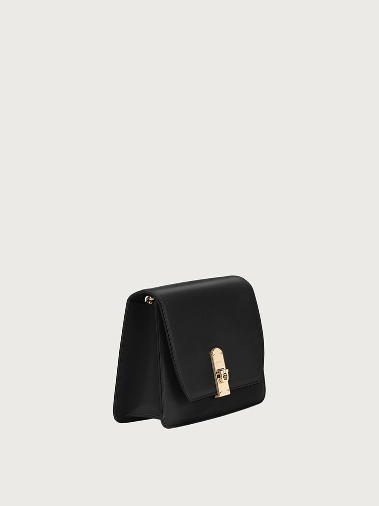 Ferragamo Boxyz Mini Shoulder Bag In Black