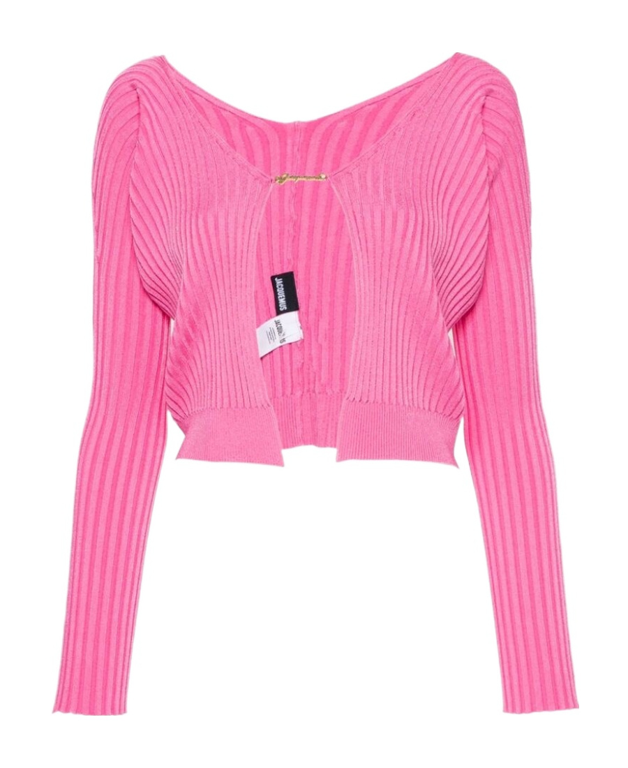 Jacquemus 'la Maille Pralù Longue' Cardigan In Pink