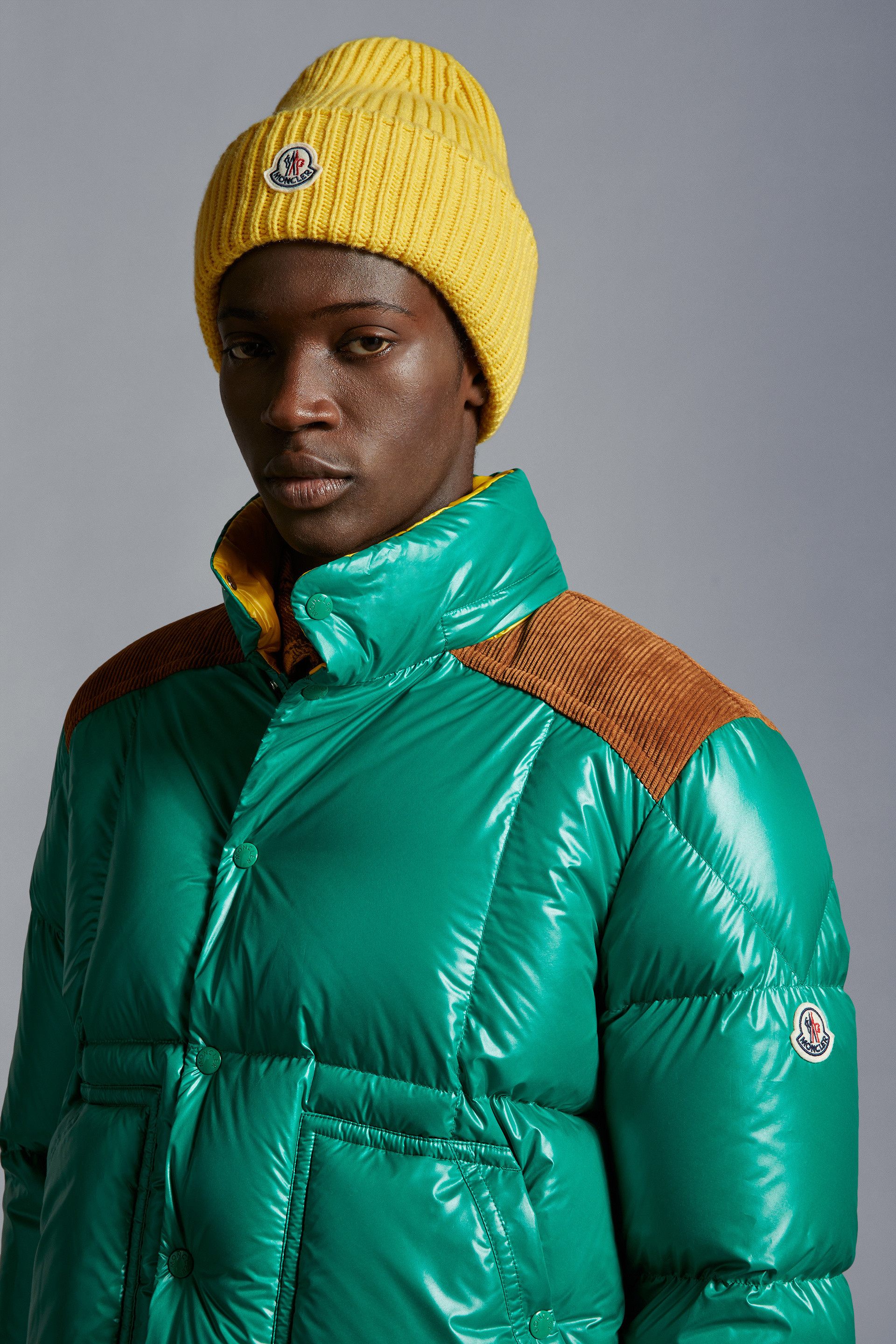 Moncler Wool  Cashmere Beanie In Brown