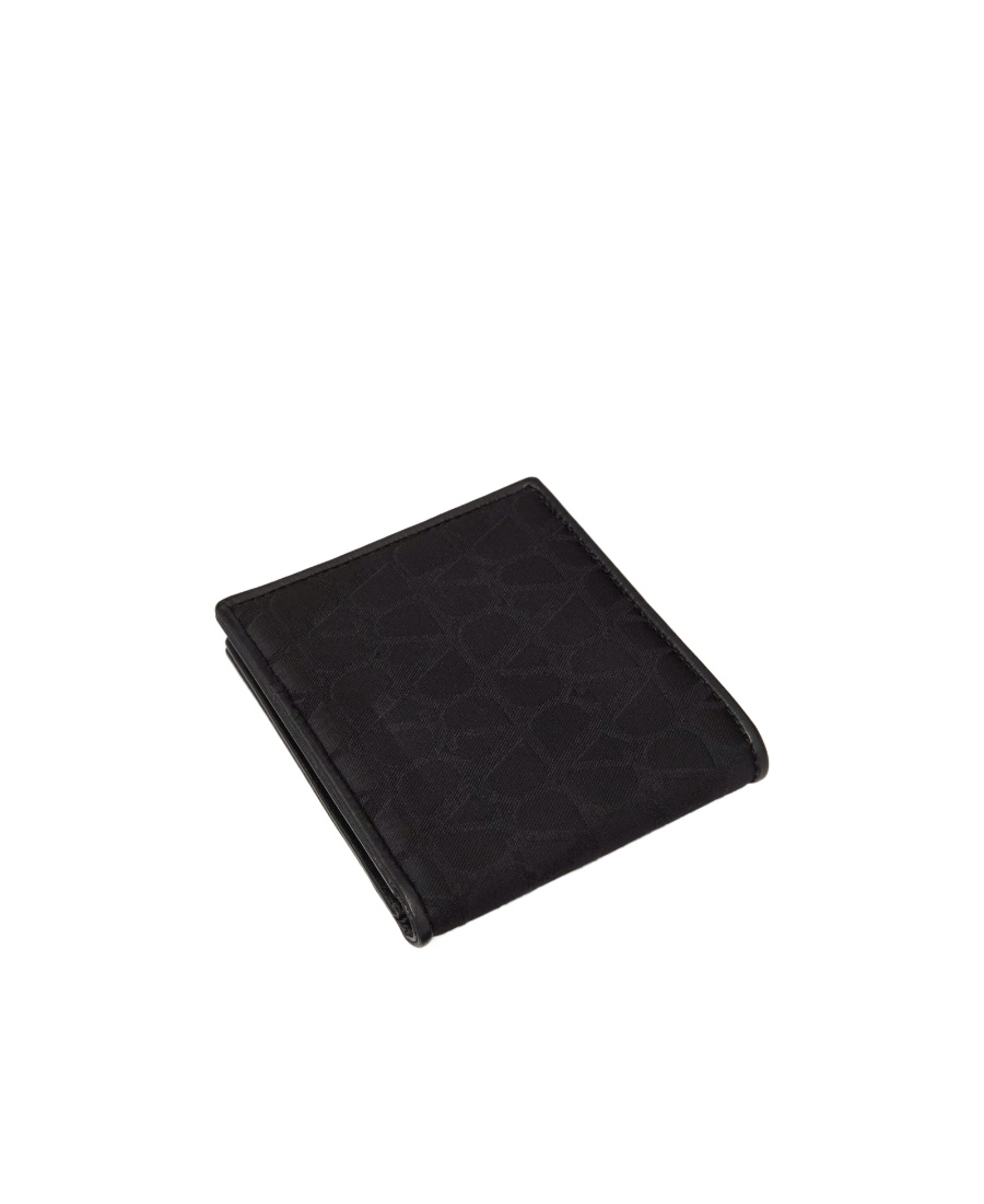 Valentino Toile Iconographe Bi-fold Wallet In Black