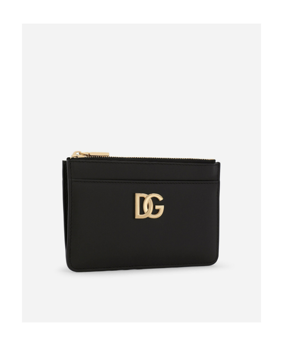 Dolce & Gabbana Dolce  Gabbana Logo-plaque Card Holder In Black