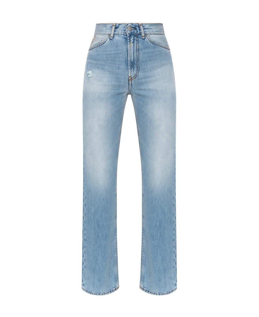 Acne Studios Multi-pocket Denim Trousers In Blue