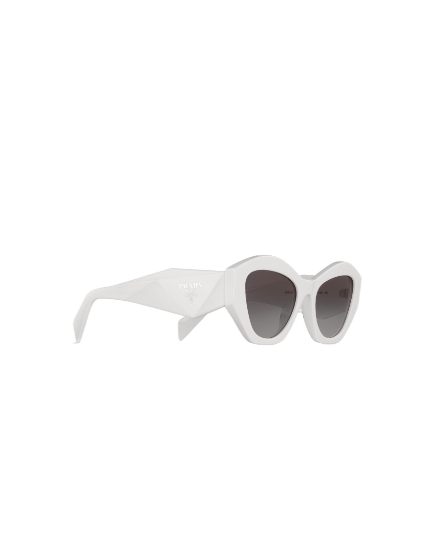 Prada Symbole Cat-eye Sunglasses In White