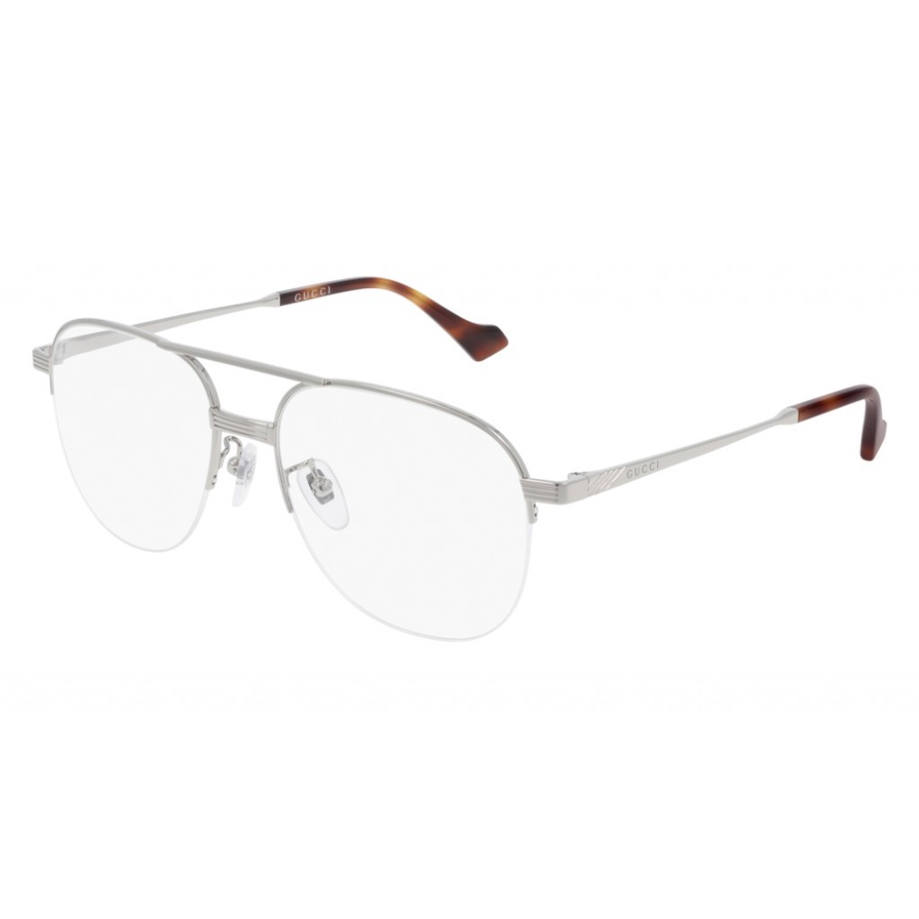 Gucci Eyewear Pilot Frame Glasses In White