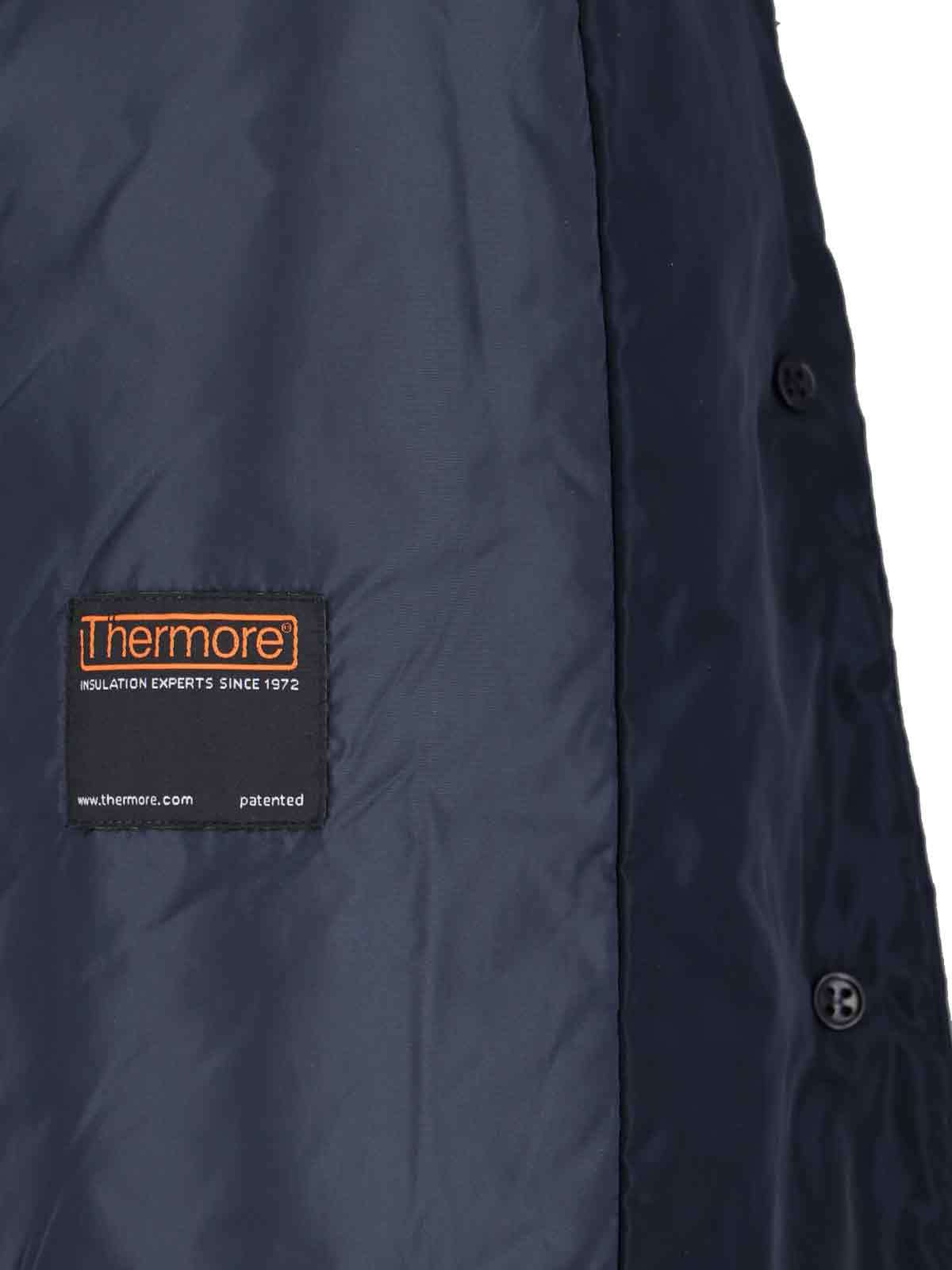 Aspesi Long Length Jacket Notched Lapels In Black