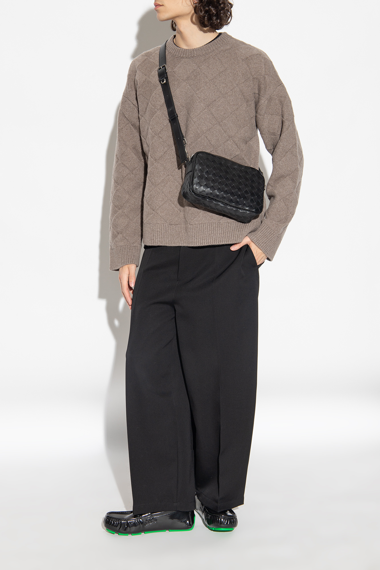 Bottega Veneta Logo Casual Shoes In Black