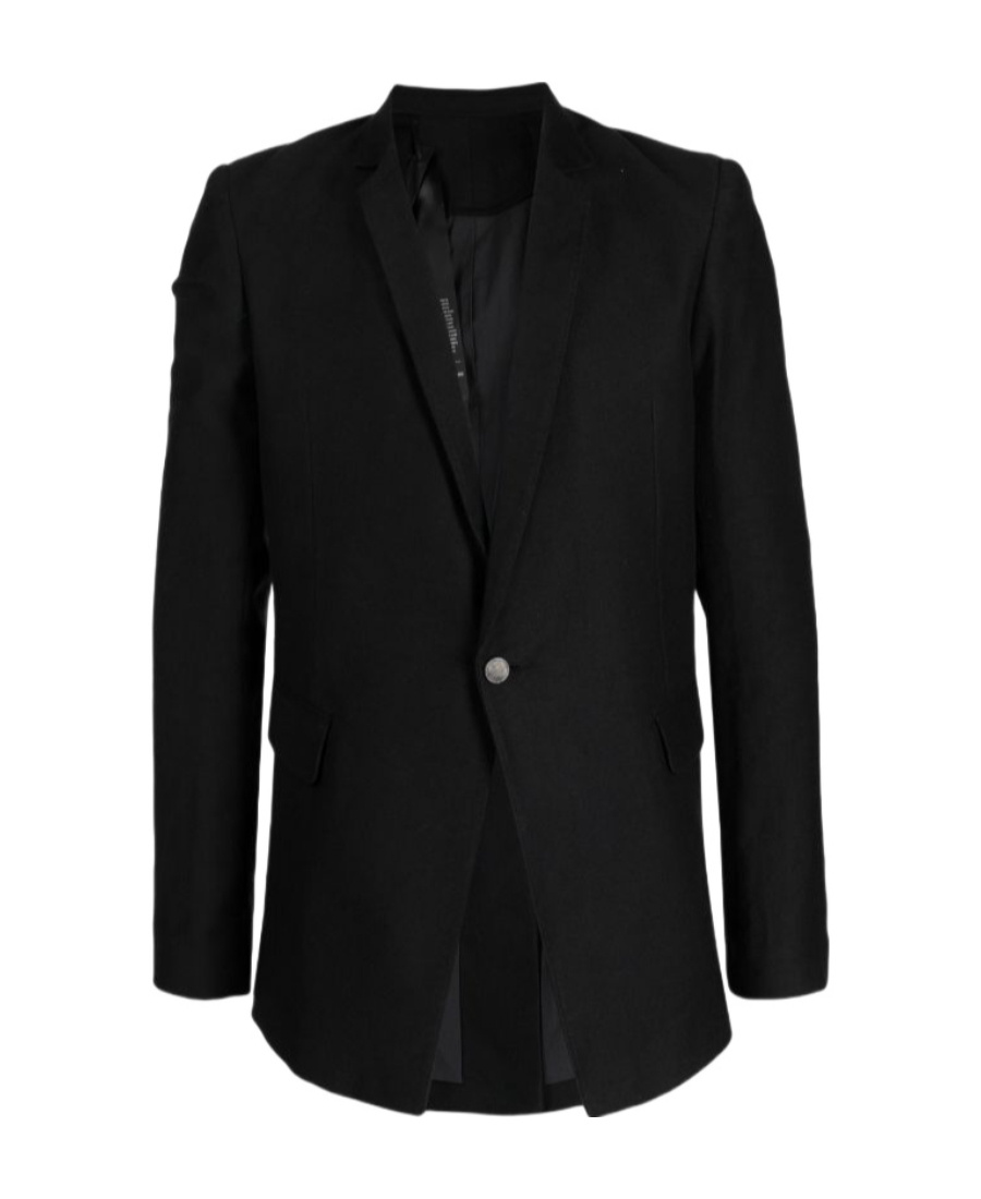 Shop Boris Bidjan Saberi Shawl-lapels Single-breasted Blazer In Black