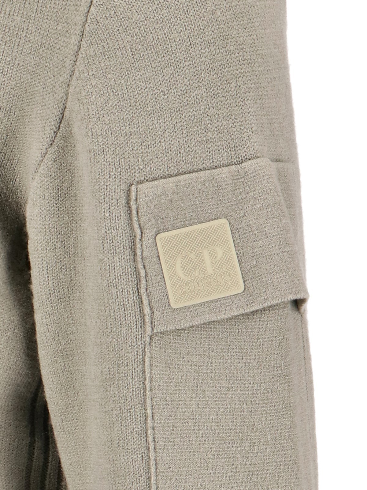 C.p. Company Fine-knit Virgin Wool-blend Hoodie In Nude