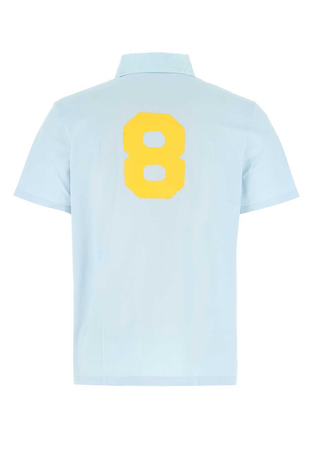 Lanvin X Gallery Dept. Cotton Polo Shirt In Blue