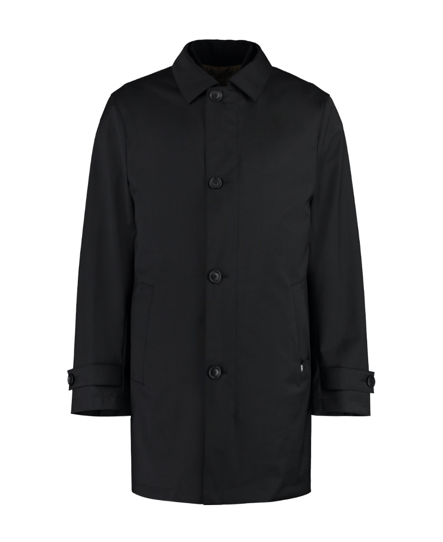 Hugo Boss Jared Three In One Peacoat In Black