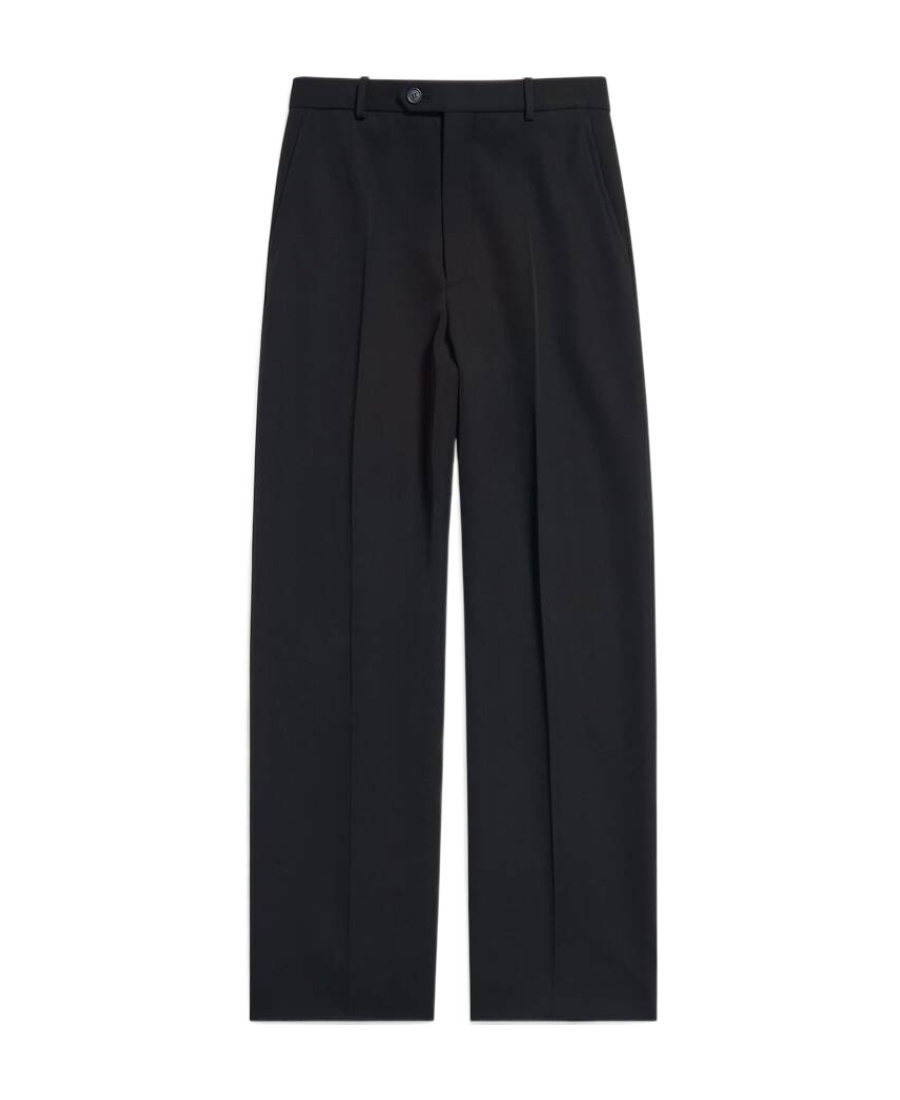 Balenciaga Straight-leg Tailored Trousers In Black